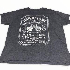Johnny Cash Man in Black T-shirt size XXL